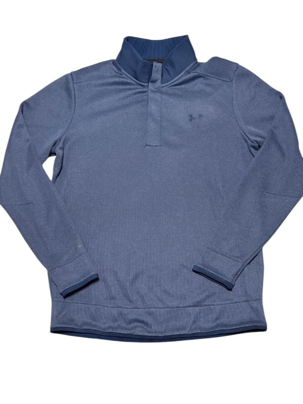 Under Armour Cold Gear Blue Pullover Athletic Sweatshirt 1/4 Snap Mens Medium